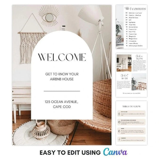 Welcome Book Template - Hostboost